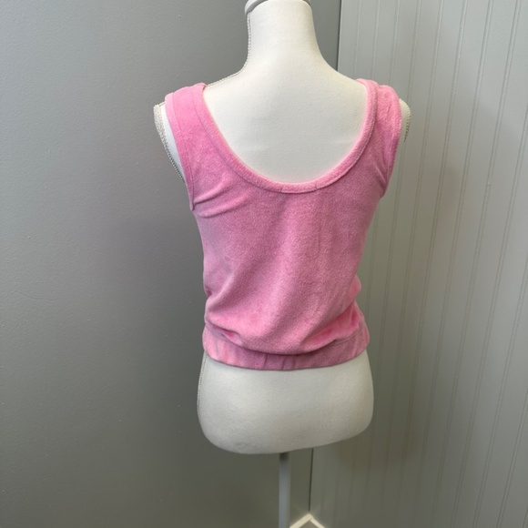 Black Tape Swim suit cover cropped tank top 2piece bundle Pink and White size S - Picture 7 of 13